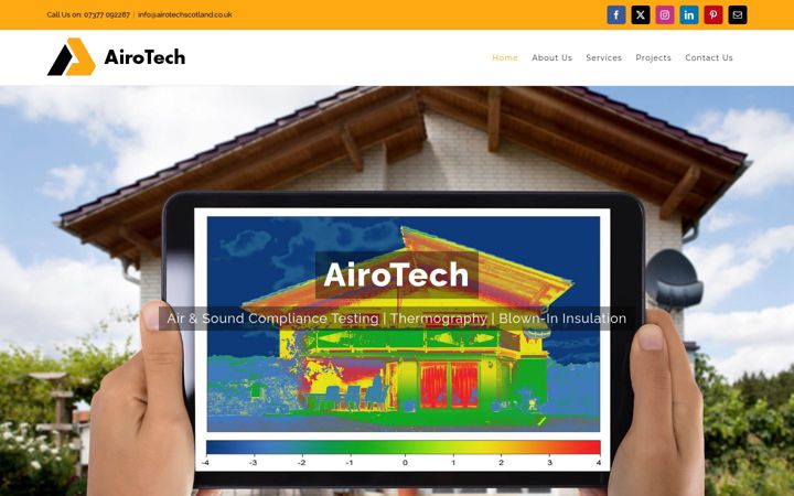 Screenshot of airotechscotland.co.uk