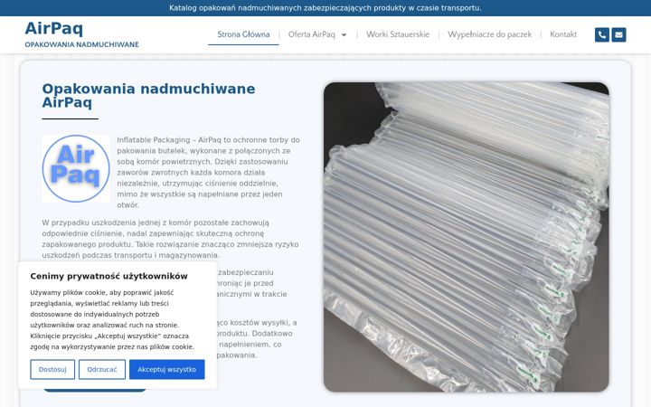Screenshot of airpaq.pl