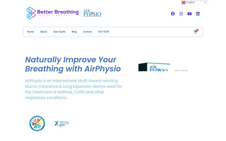 Captura de pantalla de airphysio.com