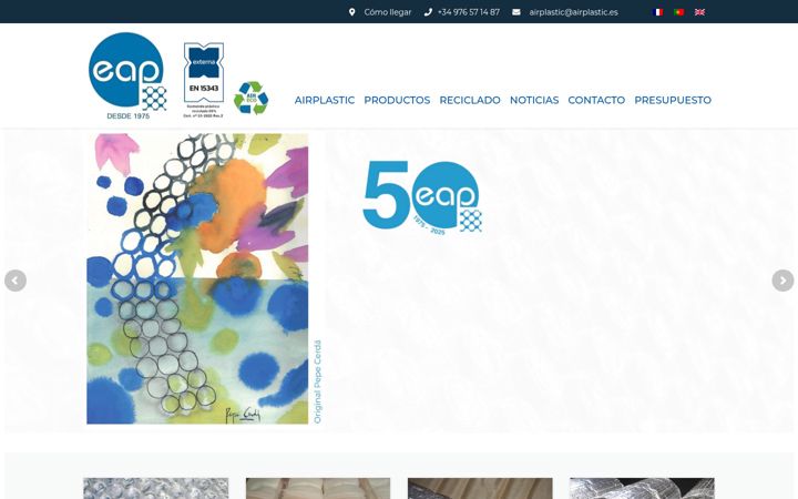 Screenshot of airplastic.es