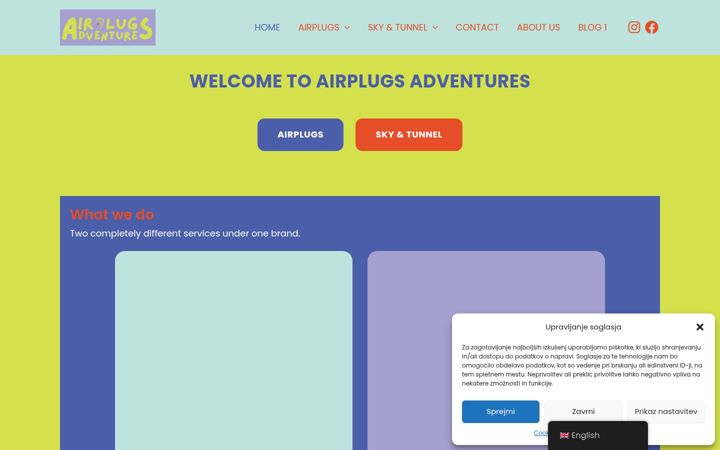 Screenshot of airplugs-adventures.com