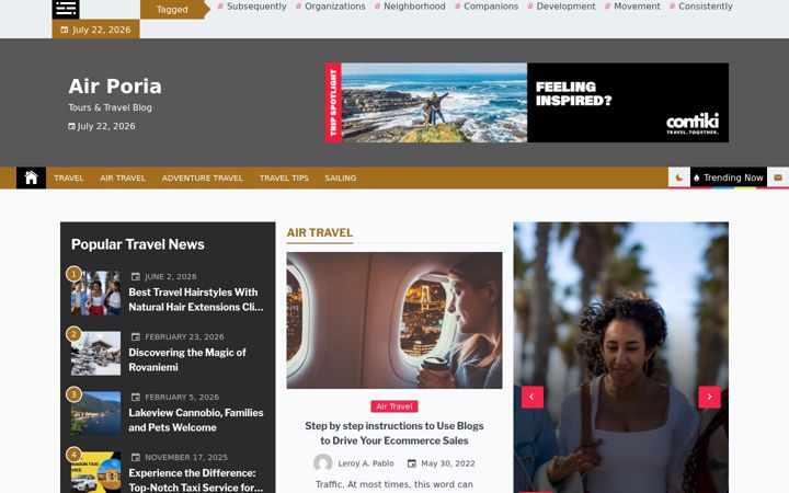 Screenshot of airporia.com
