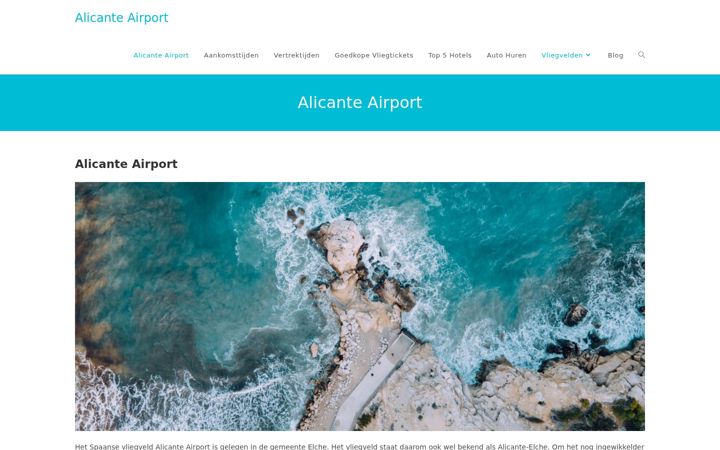 Ekrano kopija airport-alicante.nl