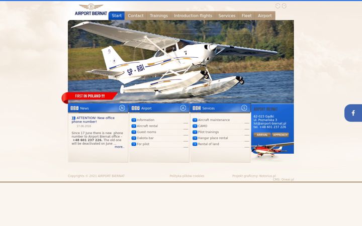 Screenshot of airport-biernat.pl