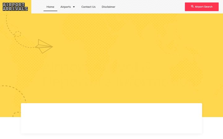 Captura de pantalla de airport-departures.com