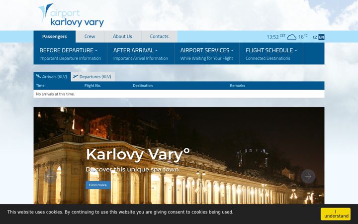 Screenshot of airport-k-vary.cz