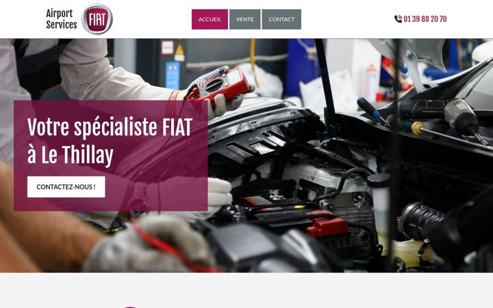 Screenshot of airport-service-fiat.fr