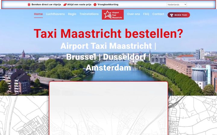 Screenshot of airport-taxi-maastricht.nl