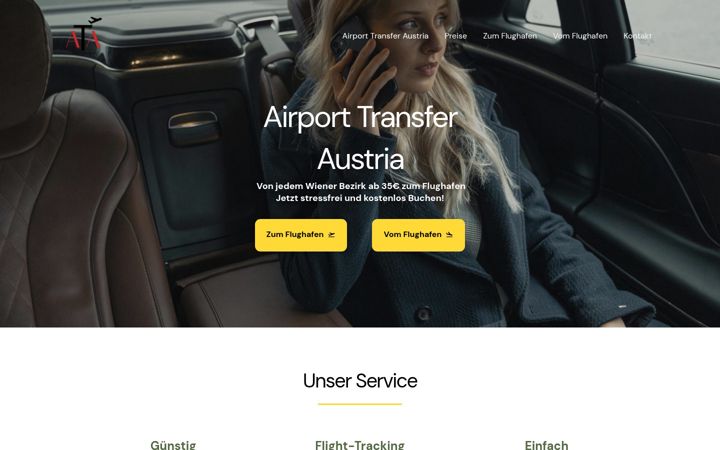 Screenshot of airport-transfer-austria.at