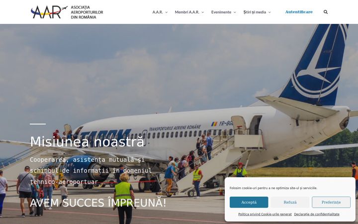 Screenshot of airportaar.ro