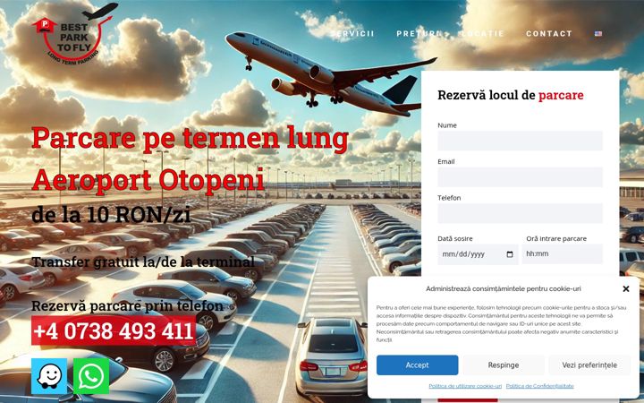 Screenshot of airportbestpark.ro
