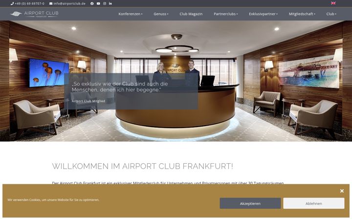 Screenshot of airportclub.de