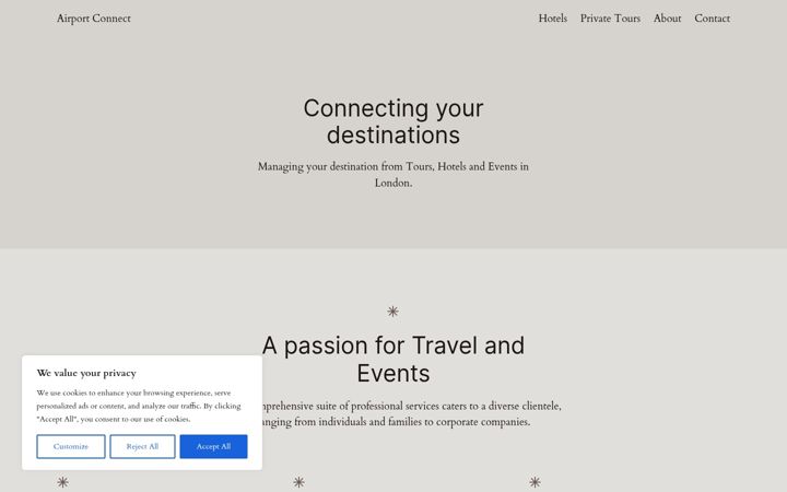 Screenshot of airportconnectuk.com