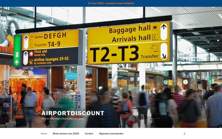 Screenshot of airportdiscount.nl