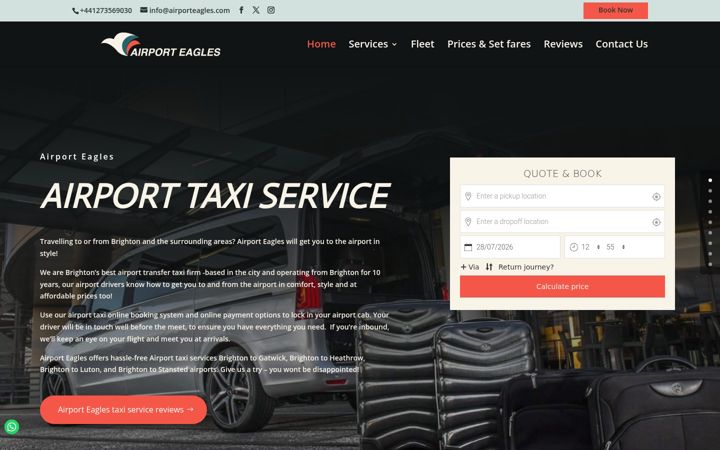 Screenshot of airporteagles.com