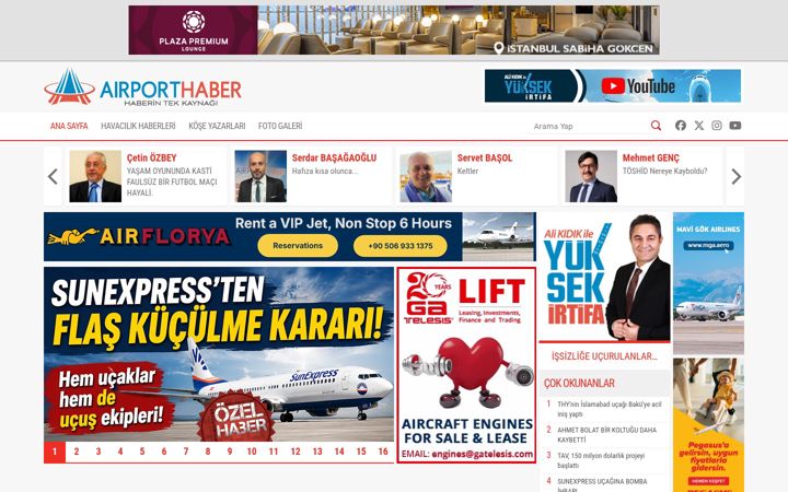 Screenshot of airporthaber2.com