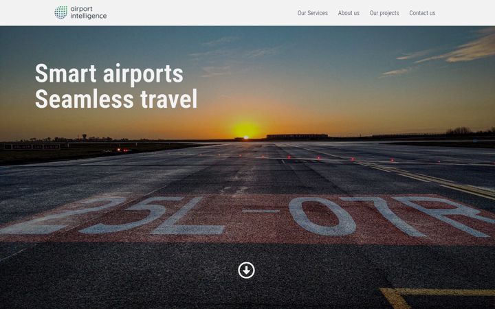 Captura de ecrã de airportintelligence.com