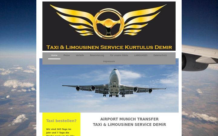 Skjámynd af airportmunich-transfer.de