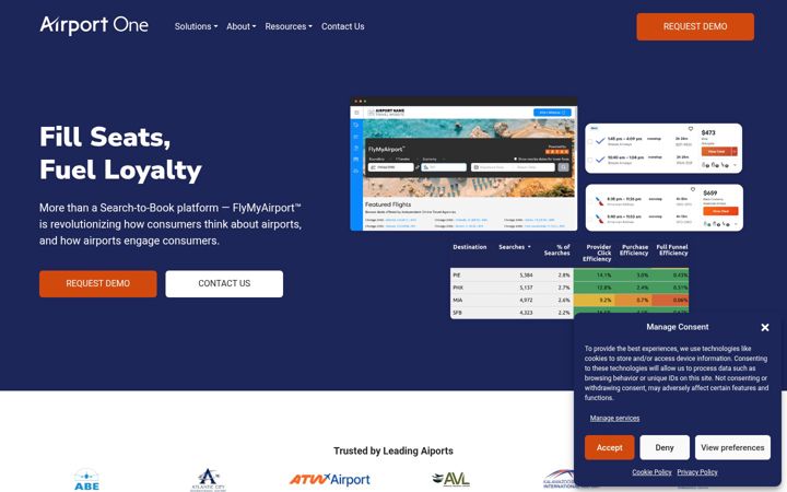 Screenshot di airportonellc.com