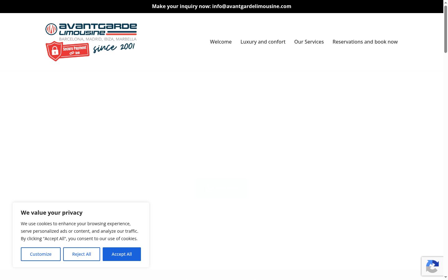 Screenshot tal-banner tal-kunsens muri qabel kwalunkwe interazzjoni