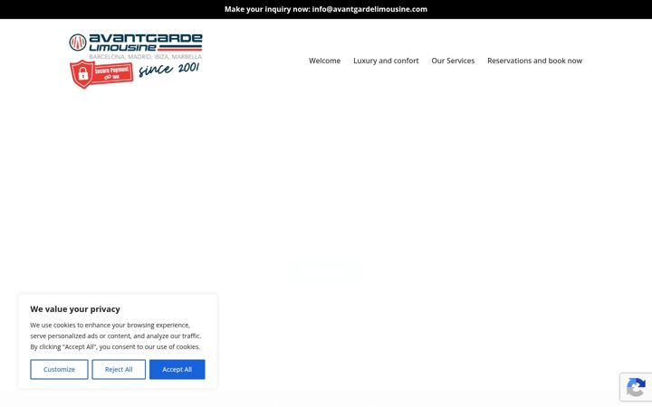 Screenshot di airportpickupbarcelona.com