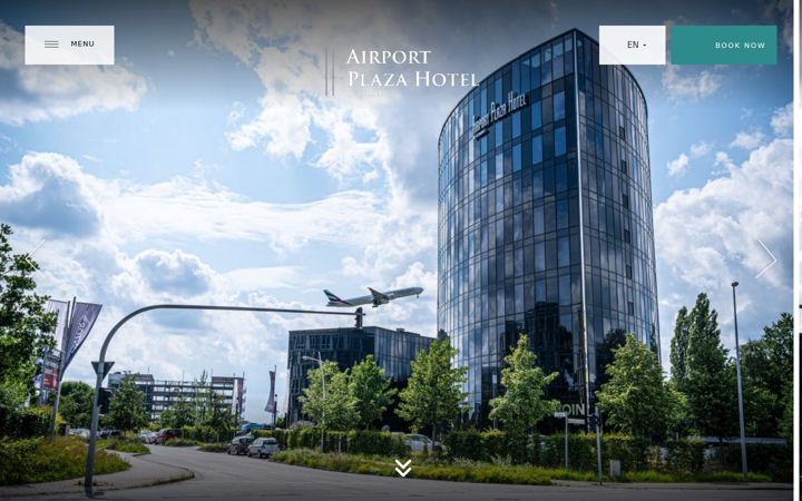 Screenshot of airportplazahamburg.de