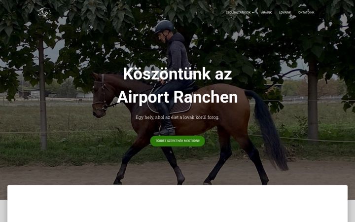 Screenshot of airportranch.hu