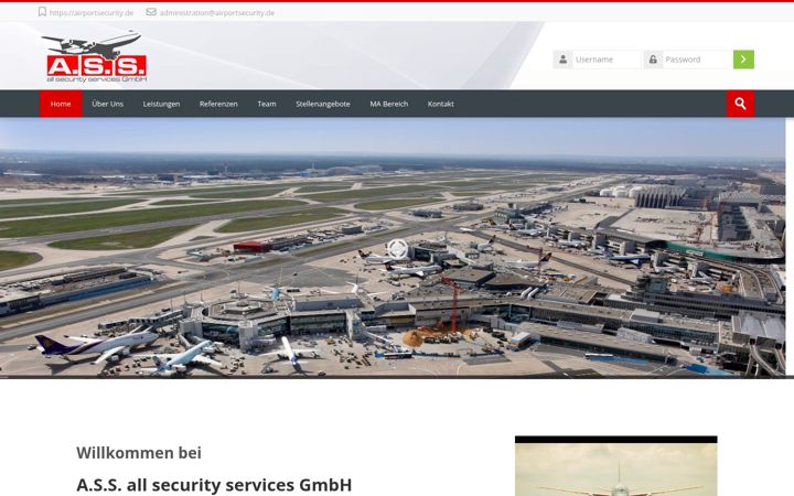 Screenshot of airportsecurity.de