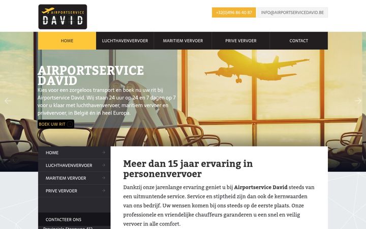 Screenshot of airportservicedavid.be