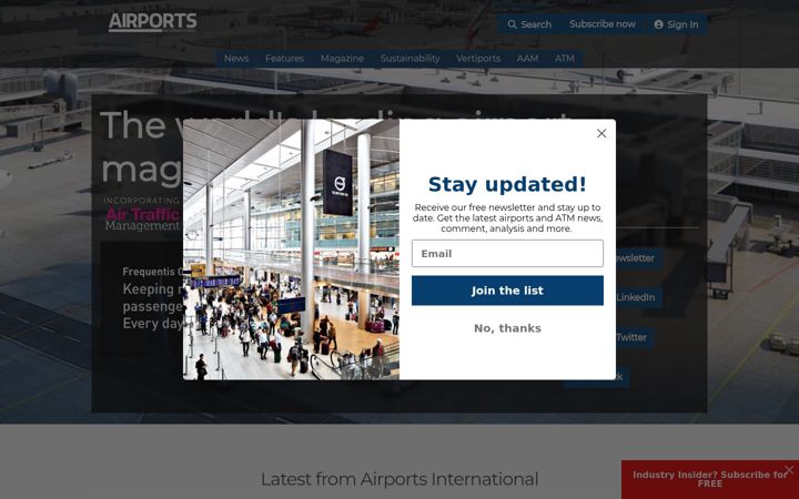 Képernyőkép: airportsinternational.com
