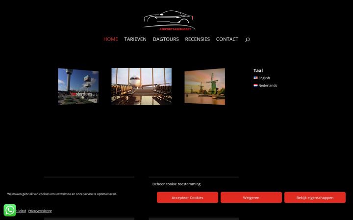 Screenshot of airporttaxibudget.nl