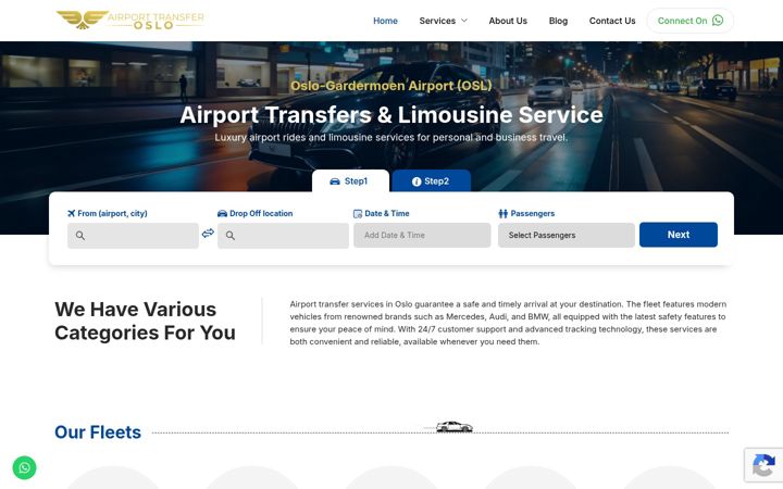 Képernyőkép: airporttransferoslo.com
