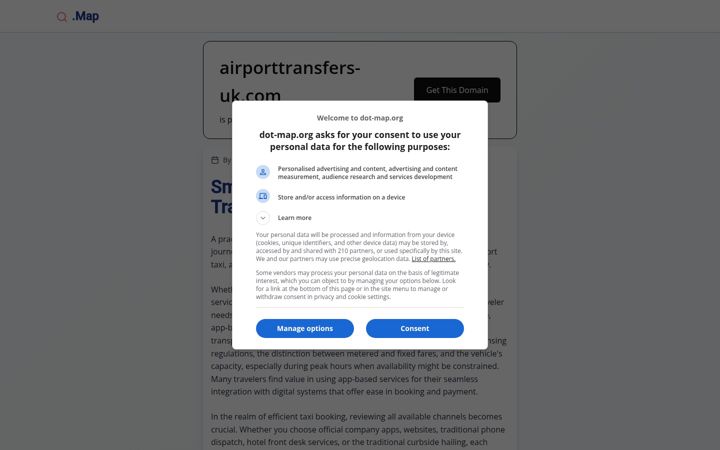 Screenshot of airporttransfers-uk.com