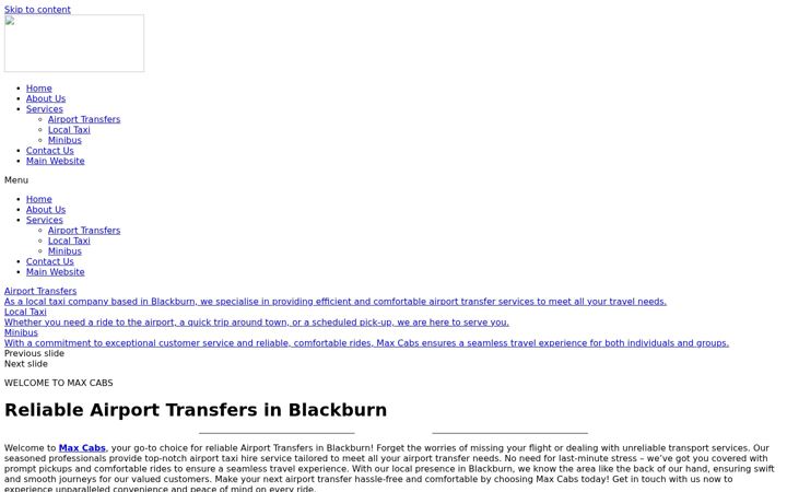 Screenshot of airporttransfersblackburn.com