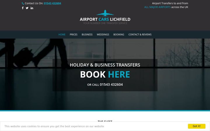 Képernyőkép: airporttransfersoflichfield.co.uk