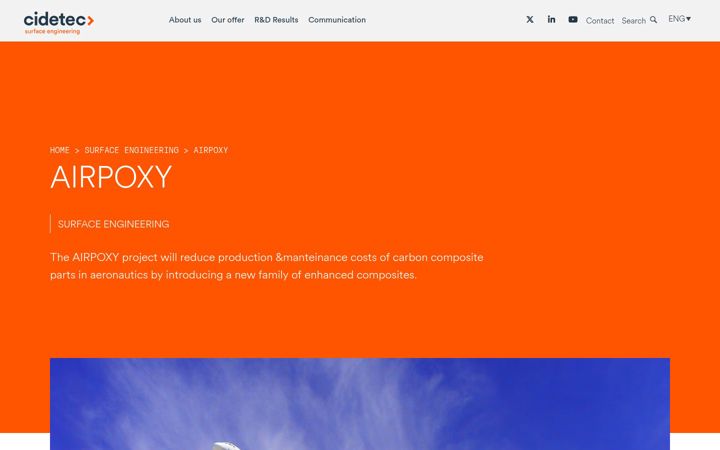Screenshot of airpoxy.eu