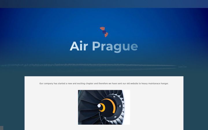 Screenshot of airprague.eu