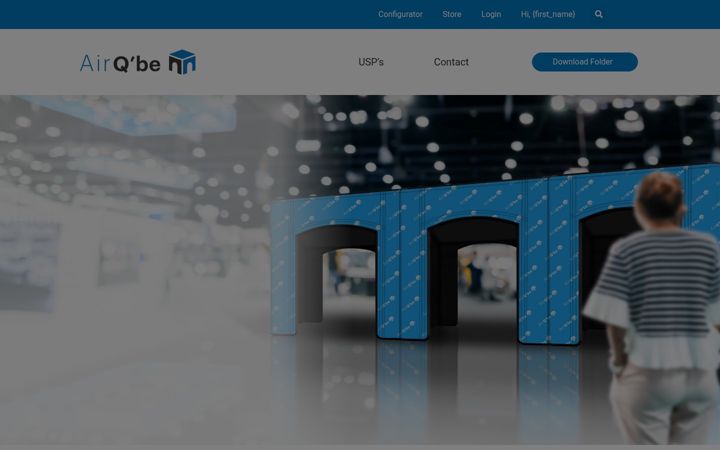 Screenshot of airqbe.com