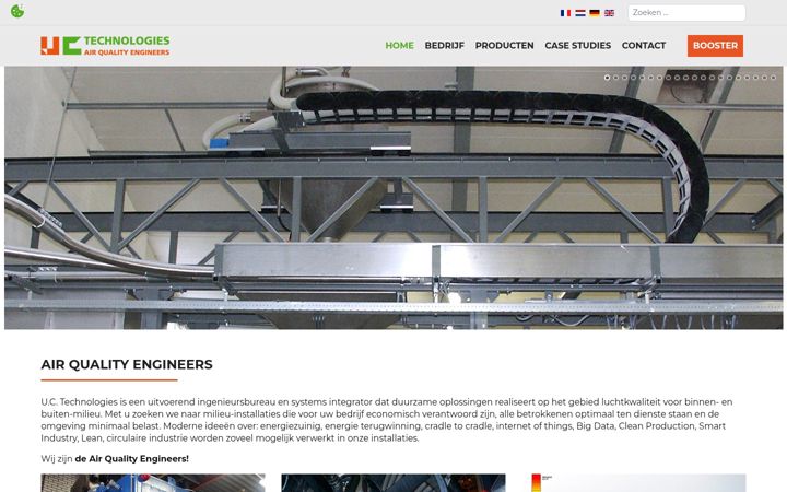 Screenshot of airqualityengineers.nl