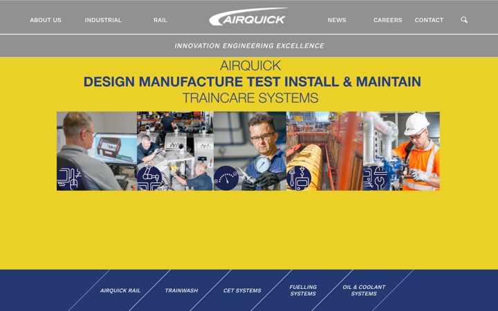 Screenshot of airquick.co.uk