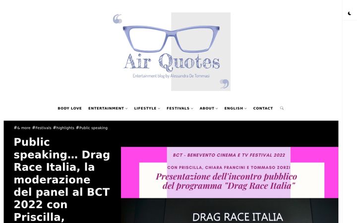Screenshot of airquotes.it