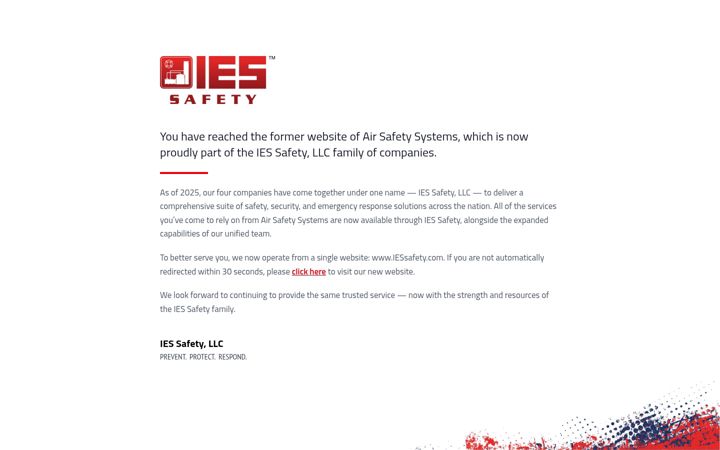 Screenshot of airsafetyllc.com