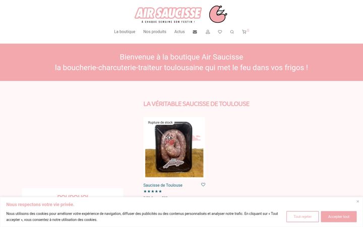 Screenshot του airsaucisse.com