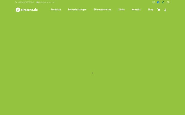 Screenshot του airscent.de