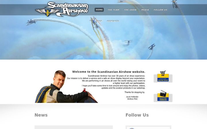 Screenshot of airshow.se