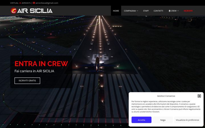 Screenshot of airsiciliavirtual.com