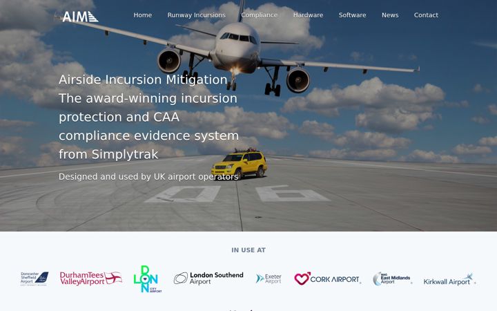 Snimka zaslona za airsideincursionmitigation.com
