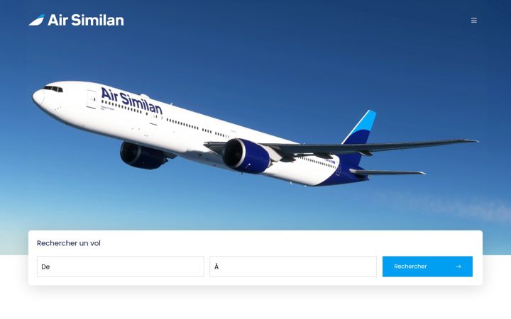 Screenshot of airsimilan.com