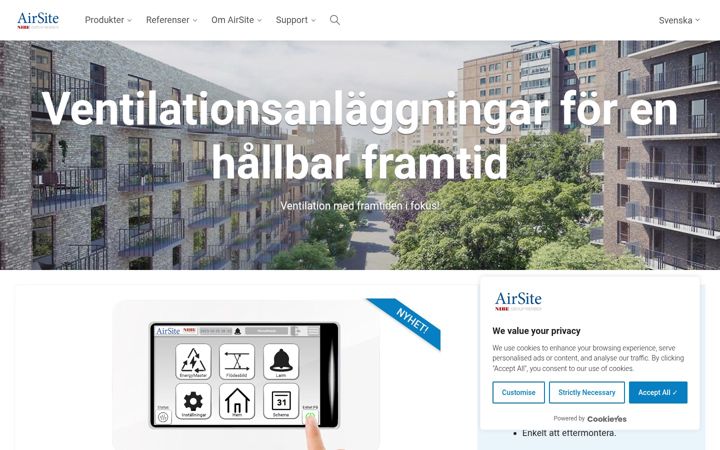 Screenshot of airsite.eu