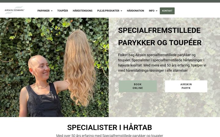 Screenshot di airskindenmark.com